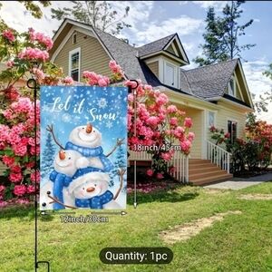 Let It Snow Garden Flag